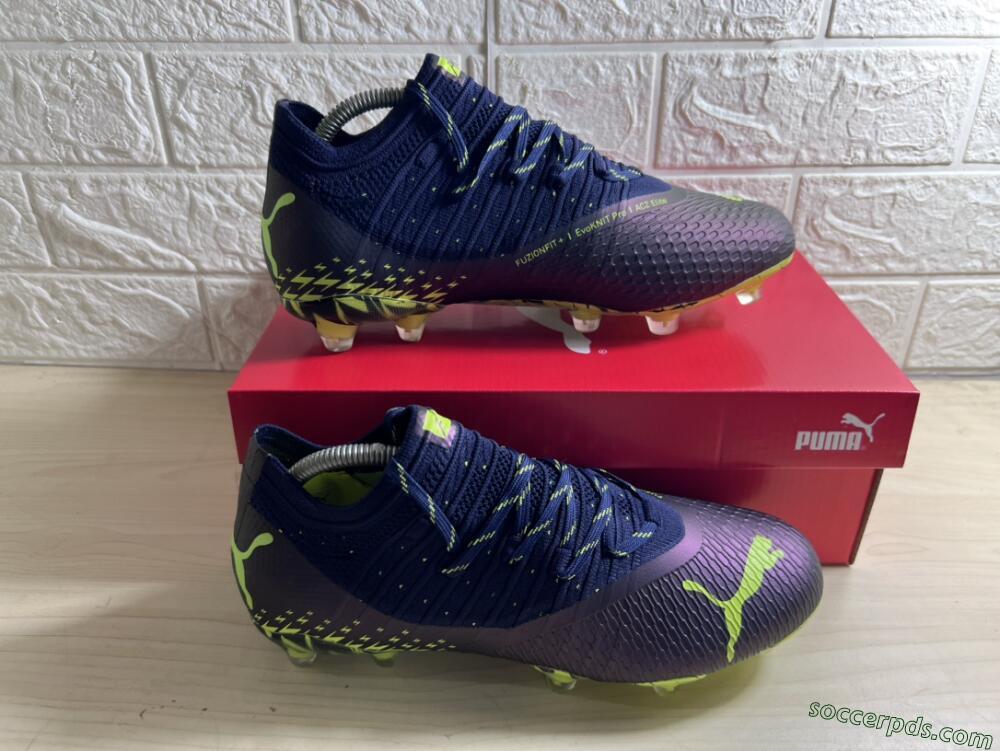 Puma Future Z 1.3 Instinct FG Low-Tops Football Boots - Black/Green
