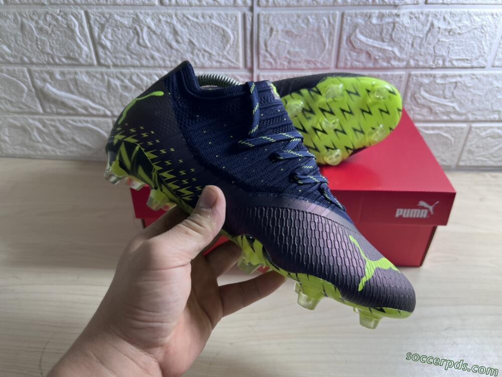 Puma Future Z 1.3 Instinct FG Low-Tops Football Boots - Black/Green