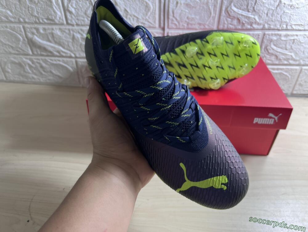 Puma Future Z 1.3 Instinct FG Low-Tops Football Boots - Black/Green
