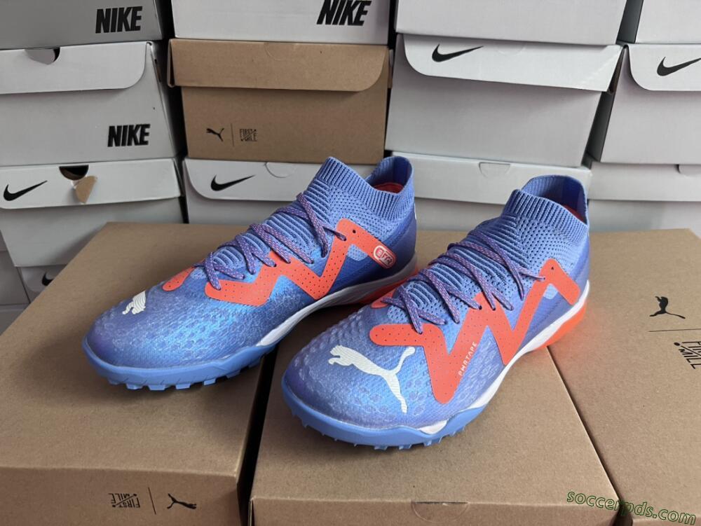 Puma Future Ultimate TF Low-Tops Football Shoes - Blue/Orange/White
