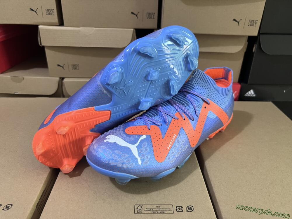 Puma Future Ultimate FG Low-Tops Football Boots - Blue/Orange/White