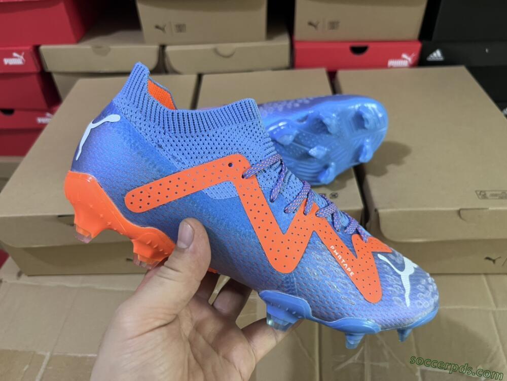 Puma Future Ultimate FG Low-Tops Football Boots - Blue/Orange/White