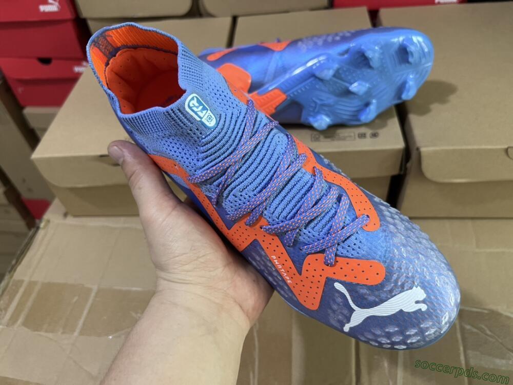 Puma Future Ultimate FG Low-Tops Football Boots - Blue/Orange/White