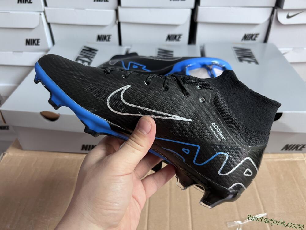 Nike Air Zoom Superfly 9 Elite SE FG High-Tops Football Boots - Black/Blue/White