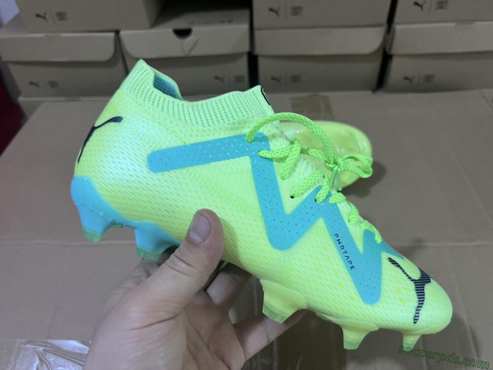 Puma Future Ultimate FG Low-Tops Football Boots - Green/Blue/Black