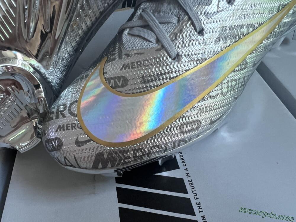 Nike Air Zoom Mercurial Superfly 9 Elite FG High-Tops Football Boots - Silver/Gold