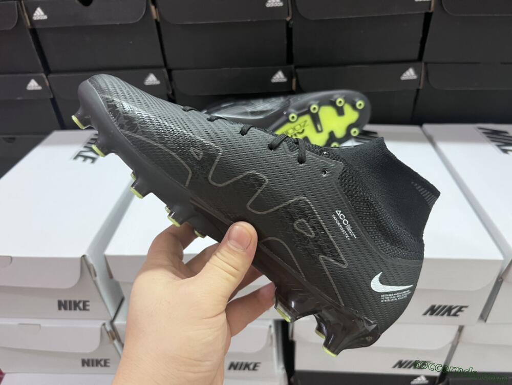 Nike Air Zoom Mercurial Superfly 9 Elite AG High-Tops Football Boots - Black/Green