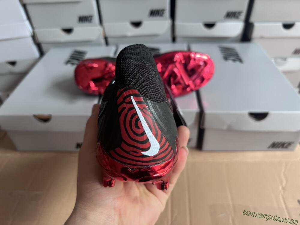 Nike Phantom GX Elite FG Low-Tops Football Boots - Black/Red/White