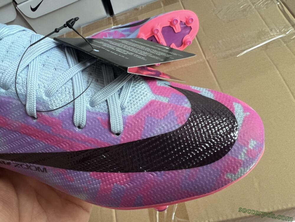 Nike Air Zoom Mercurial Vapor 15 Elite AG Low-Tops Football Boots - Blue/Purple/Pink