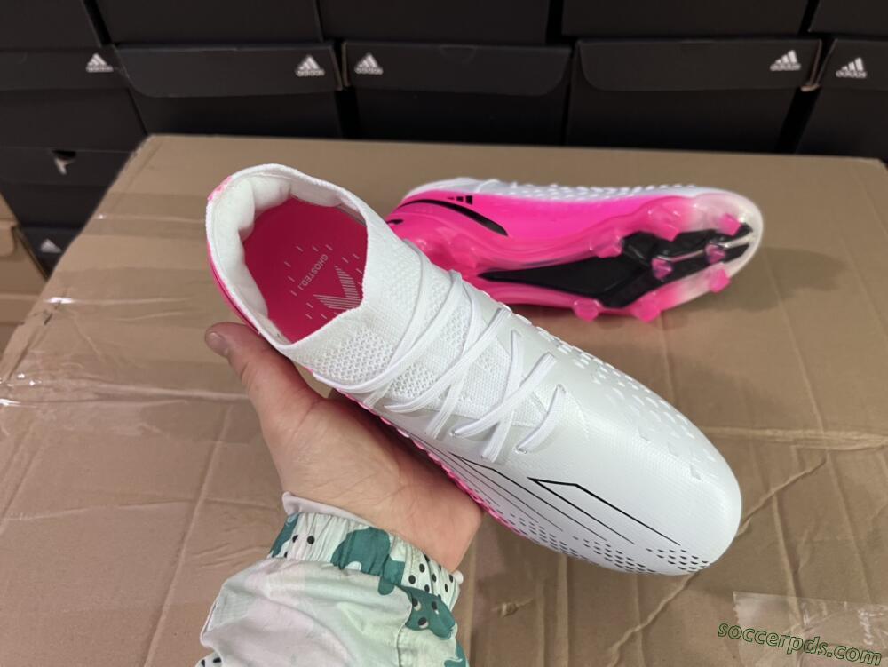 Adidas X Speedportal.1 FG Low-Tops Football Boots - White/Pink/Black