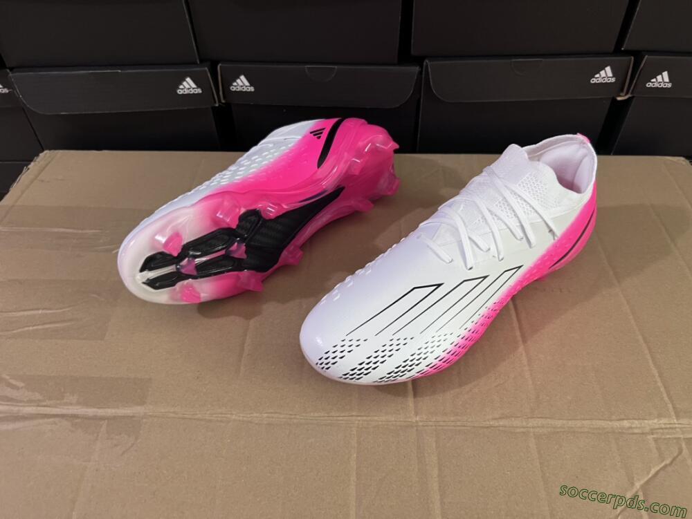 Adidas X Speedportal.1 FG Low-Tops Football Boots - White/Pink/Black