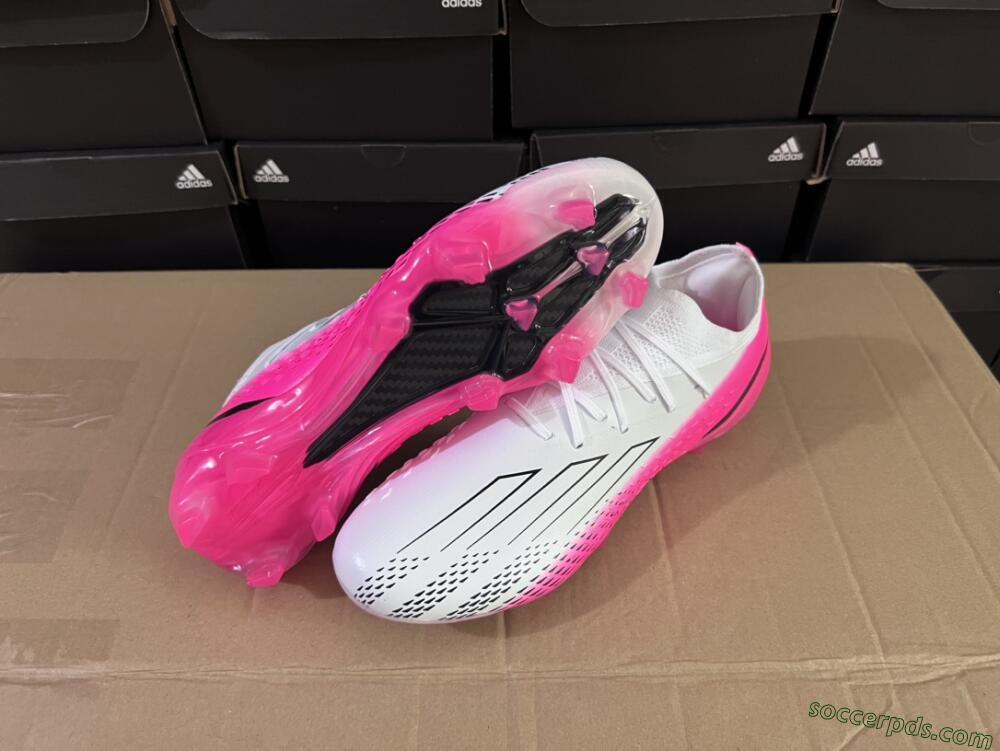 Adidas X Speedportal.1 FG Low-Tops Football Boots - White/Pink/Black