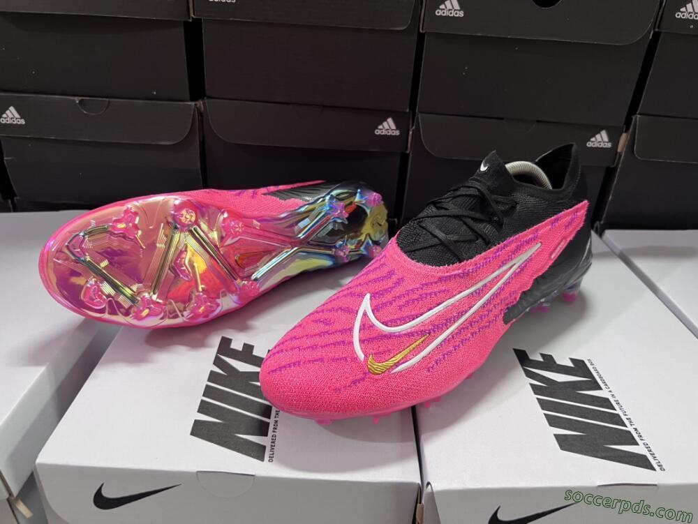 Nike Phantom GX Elite FG Low-Tops Football Boots - Pink/Black