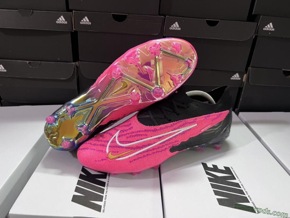 Nike Phantom GX Elite FG Low-Tops Football Boots - Pink/Black