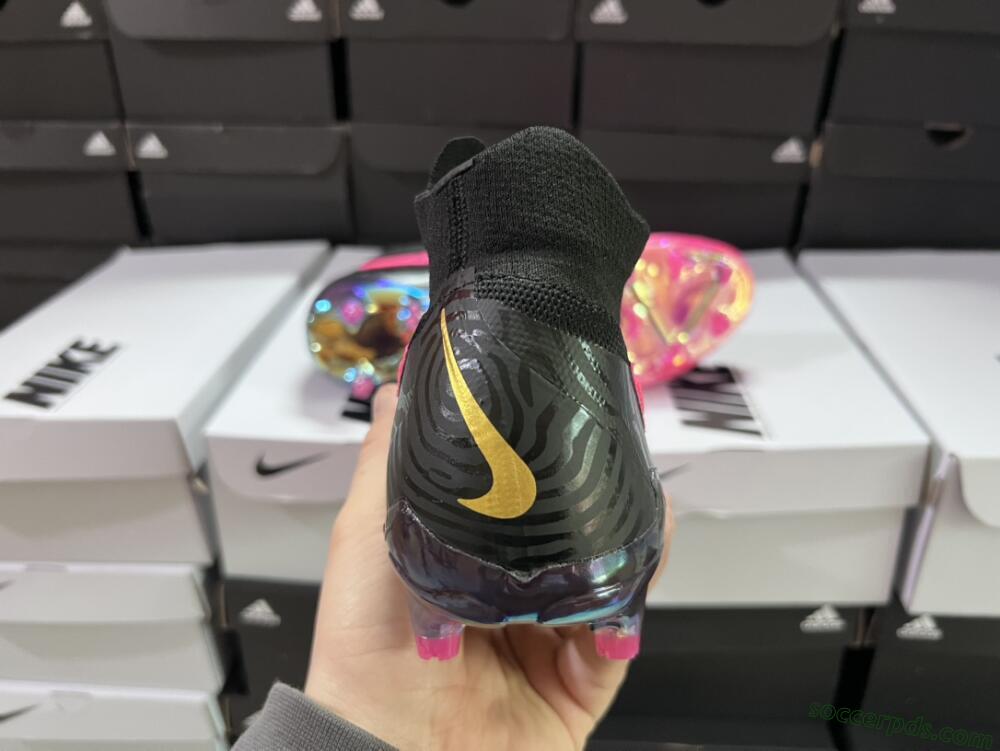Nike Phantom GX Elite DF Link FG High-Tops Football Boots - Pink/Black