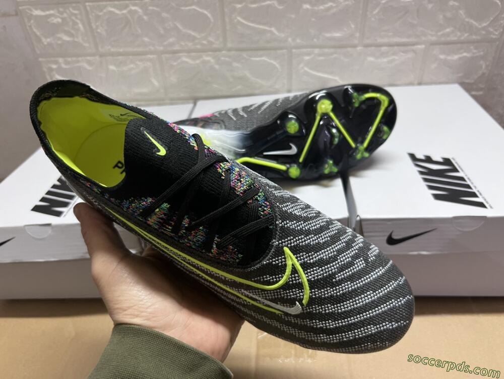 Nike Phantom GX Elite FG Low-Tops Football Boots - Grey/Rainbow