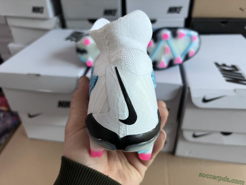 Nike Phantom GX Elite DF FG High-Tops Football Boots - Blue/White/Pink