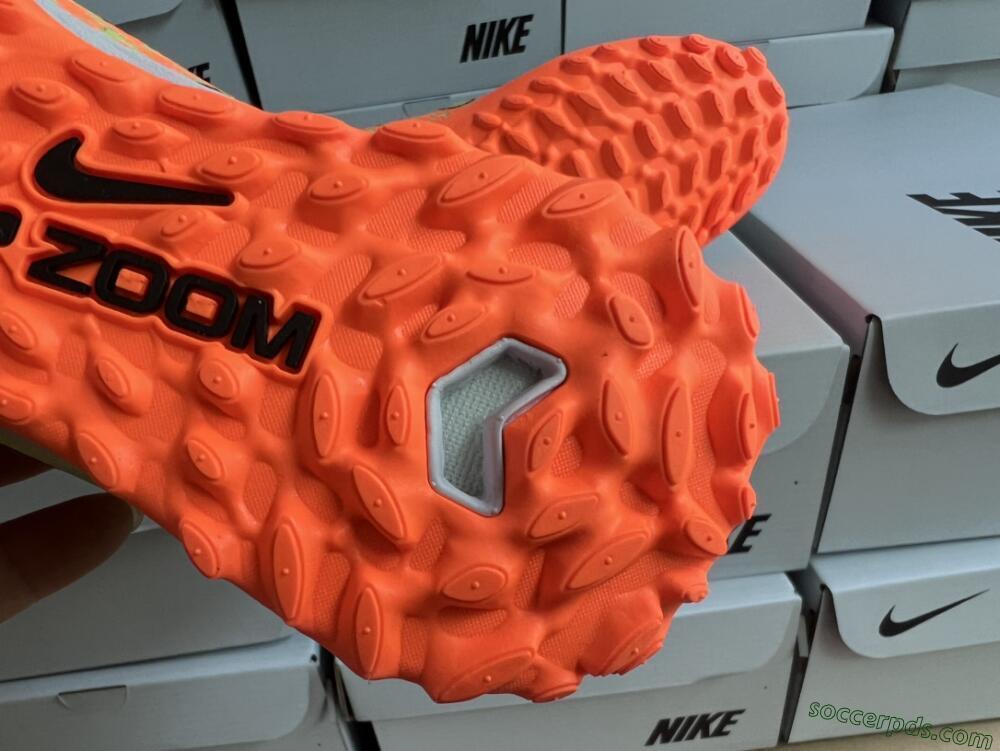 Nike Air Zoom Mercurial Vapor 15 Elite TF Low-Tops Football Shoes - Green/Black/Orange