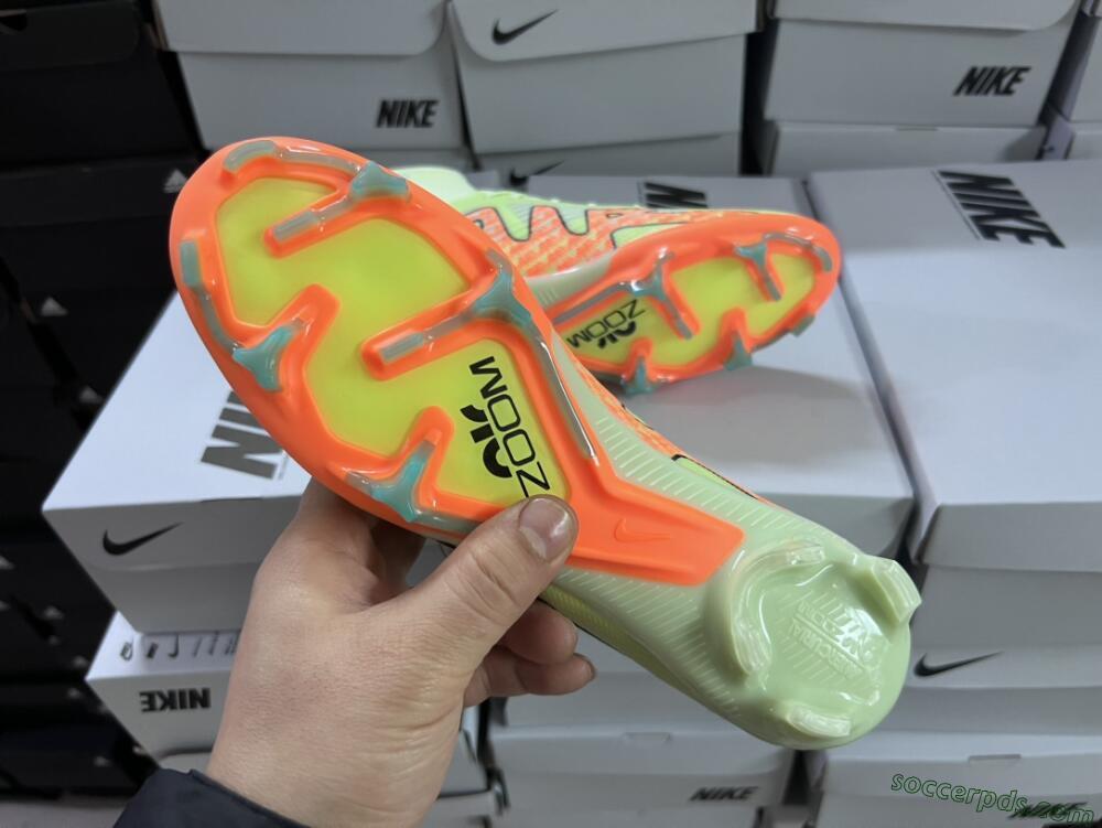 Nike Air Zoom Mercurial Superfly 9 Elite FG High-Tops Football Boots - Green/Orange