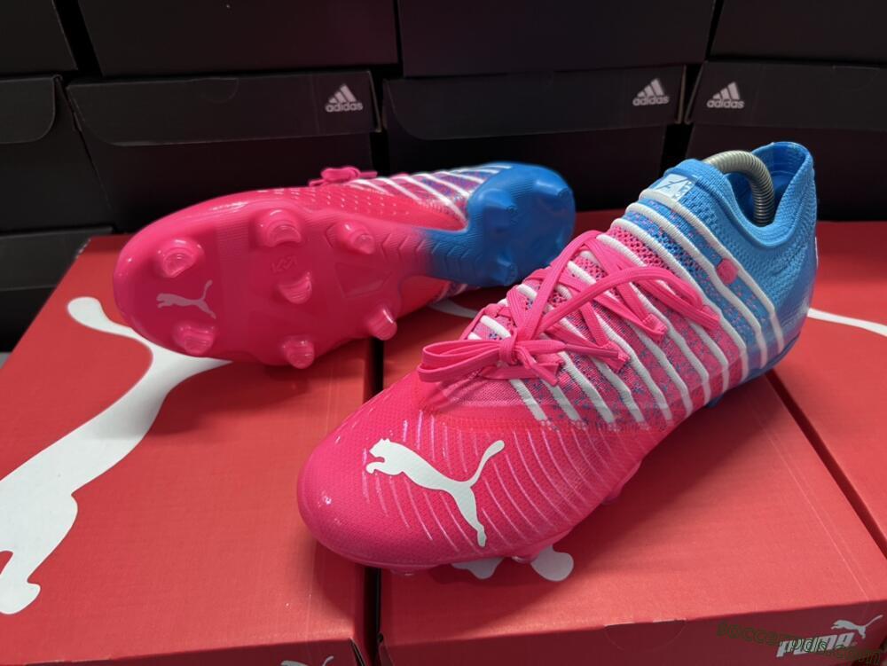 Puma Future Z 1.3 Instinct FG Low-Tops Football Boots - Pink/Blue
