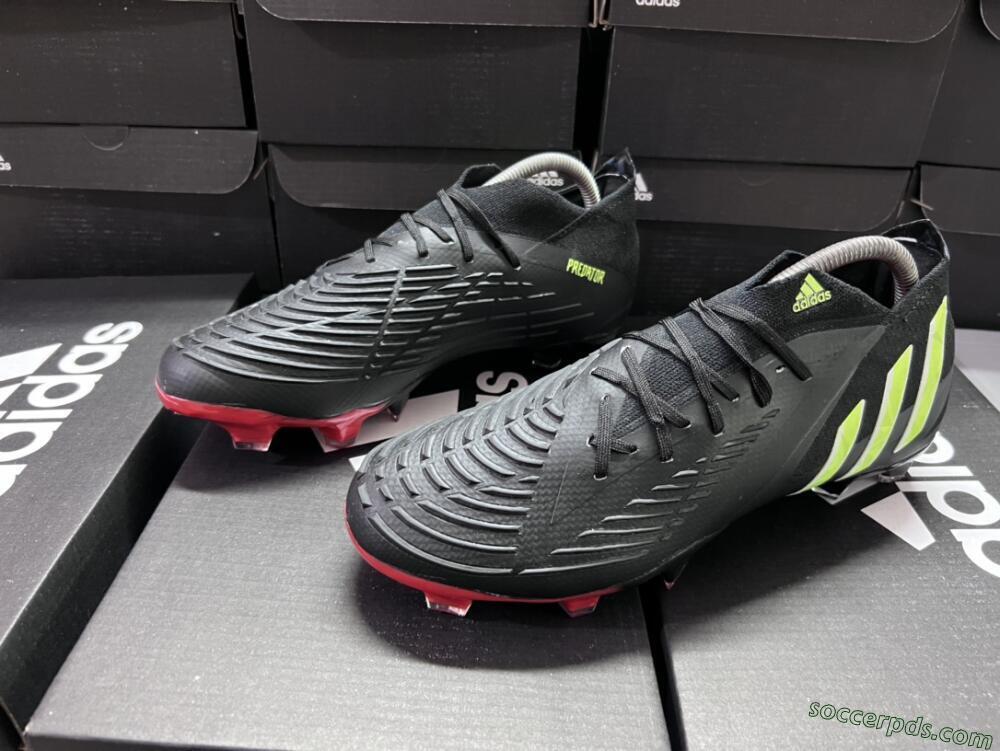 Adidas Predator Edge Geometric.1 FG Low-Tops Football Boots - Black/Yellow/Red