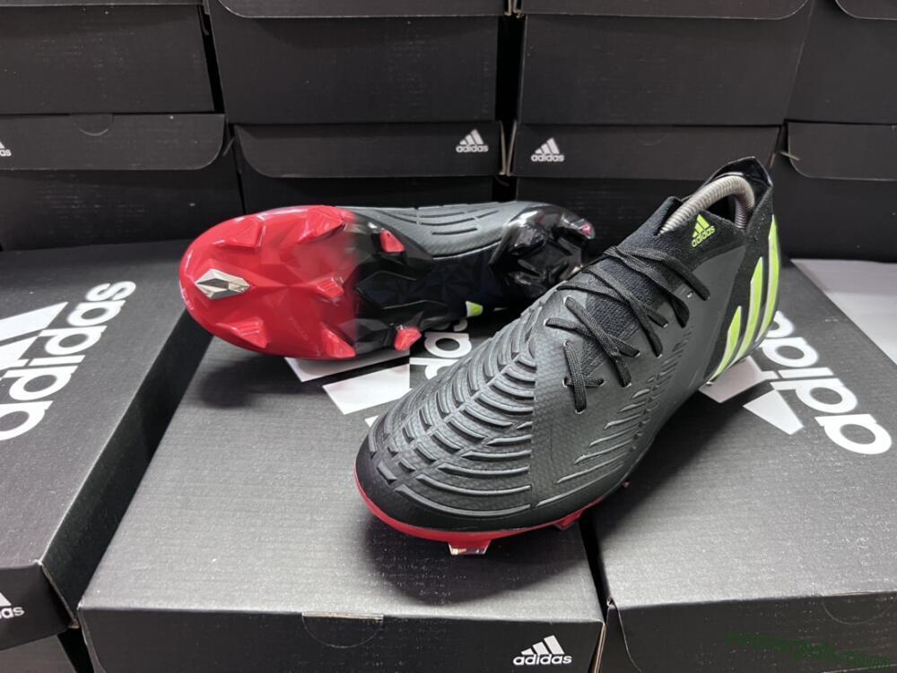 Adidas Predator Edge Geometric.1 FG Low-Tops Football Boots - Black/Yellow/Red