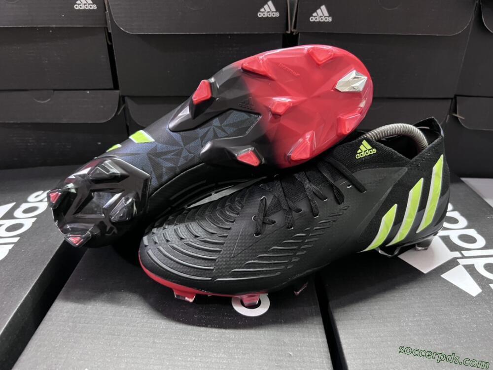 Adidas Predator Edge Geometric.1 FG Low-Tops Football Boots - Black/Yellow/Red
