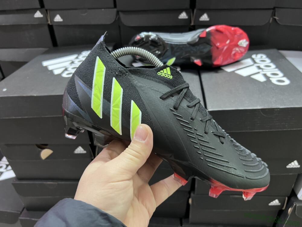 Adidas Predator Edge Geometric.1 FG Low-Tops Football Boots - Black/Yellow/Red