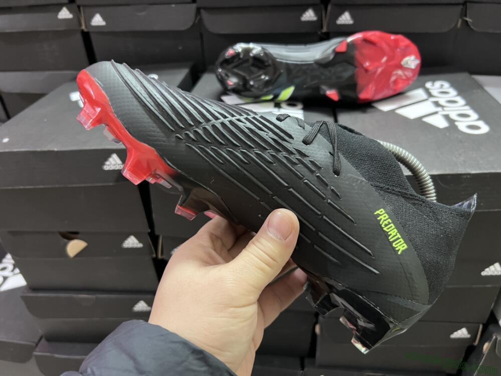 Adidas Predator Edge Geometric.1 FG Low-Tops Football Boots - Black/Yellow/Red