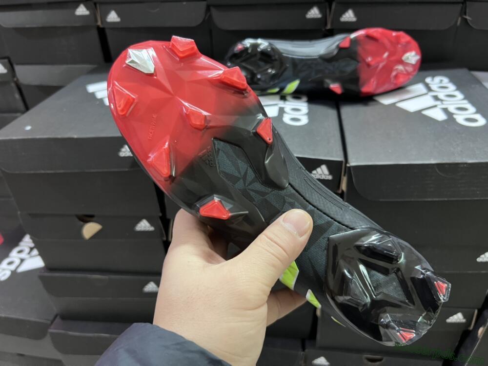 Adidas Predator Edge Geometric.1 FG Low-Tops Football Boots - Black/Yellow/Red