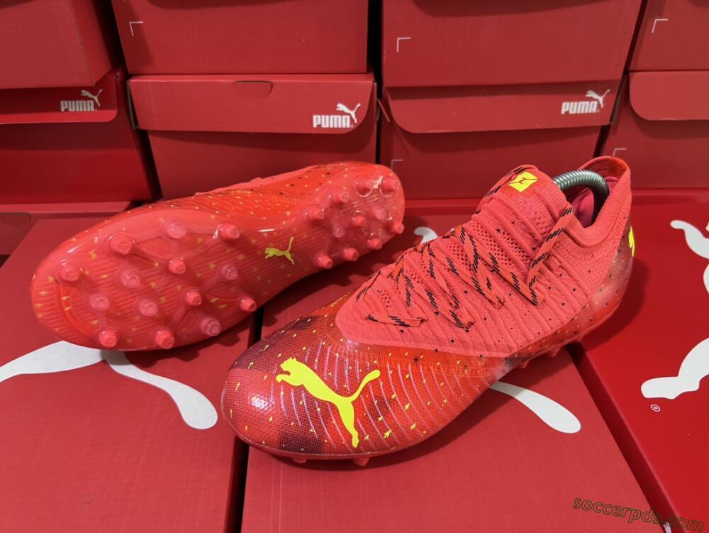 Puma Future Z 1.3 Instinct MG Low-Tops Football Boots - Orange/Yellow/Black