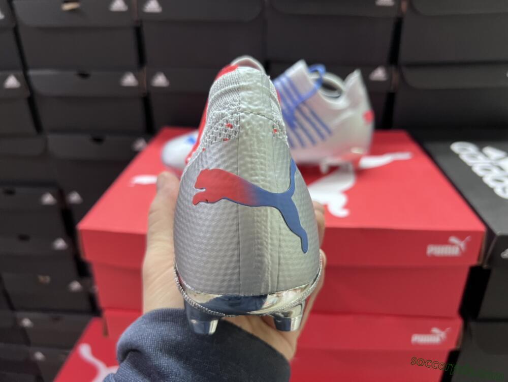 Puma Future Z 1.3 Instinct FG Low-Tops Football Boots - Silver/Blue