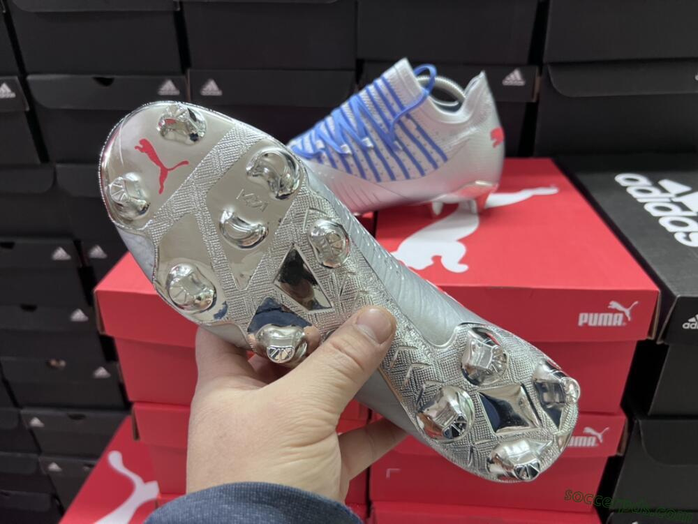 Puma Future Z 1.3 Instinct FG Low-Tops Football Boots - Silver/Blue