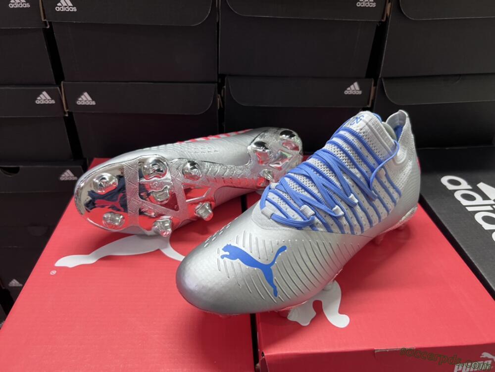 Puma Future Z 1.3 Instinct FG Low-Tops Football Boots - Silver/Blue