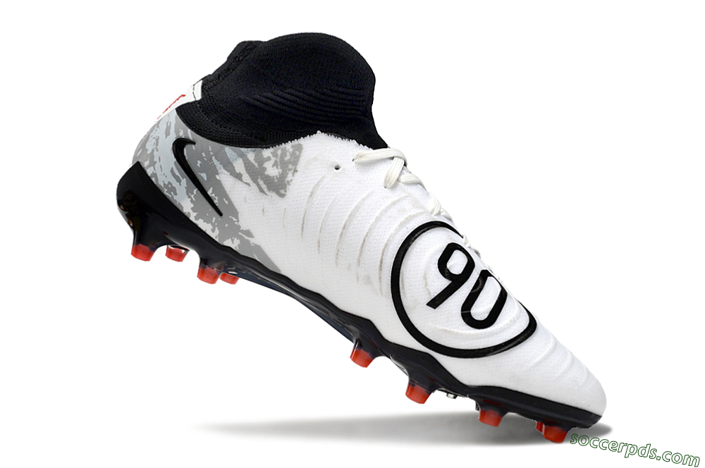 Nike Phantom Luna Elite Total 90 AG Low-Tops Football Boots - White/Black/Orange 4