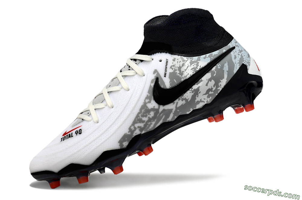 Nike Phantom Luna Elite Total 90 AG Low-Tops Football Boots - White/Black/Orange 5