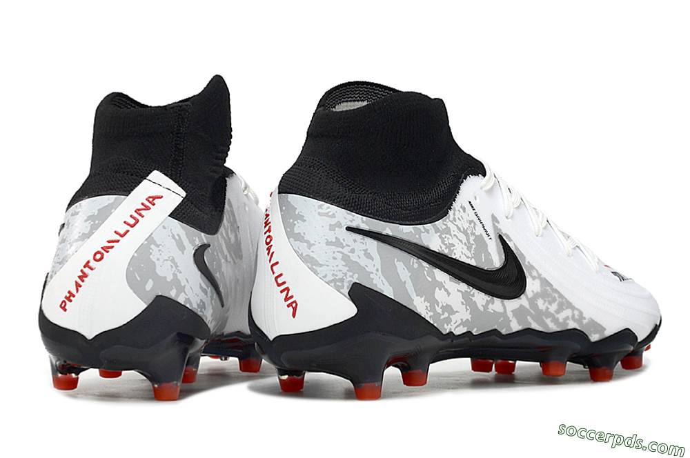 Nike Phantom Luna Elite Total 90 AG Low-Tops Football Boots - White/Black/Orange 6