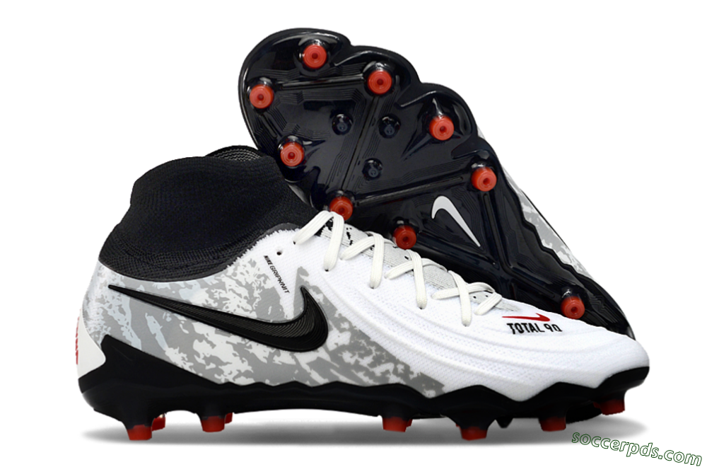 Nike Phantom Luna Elite Total 90 AG Low-Tops Football Boots - White/Black/Orange 1