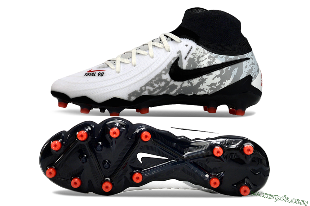 Nike Phantom Luna Elite Total 90 AG Low-Tops Football Boots - White/Black/Orange 0