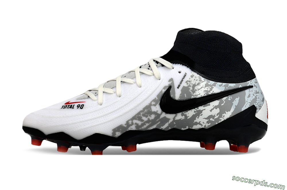 Nike Phantom Luna Elite Total 90 AG Low-Tops Football Boots - White/Black/Orange 2