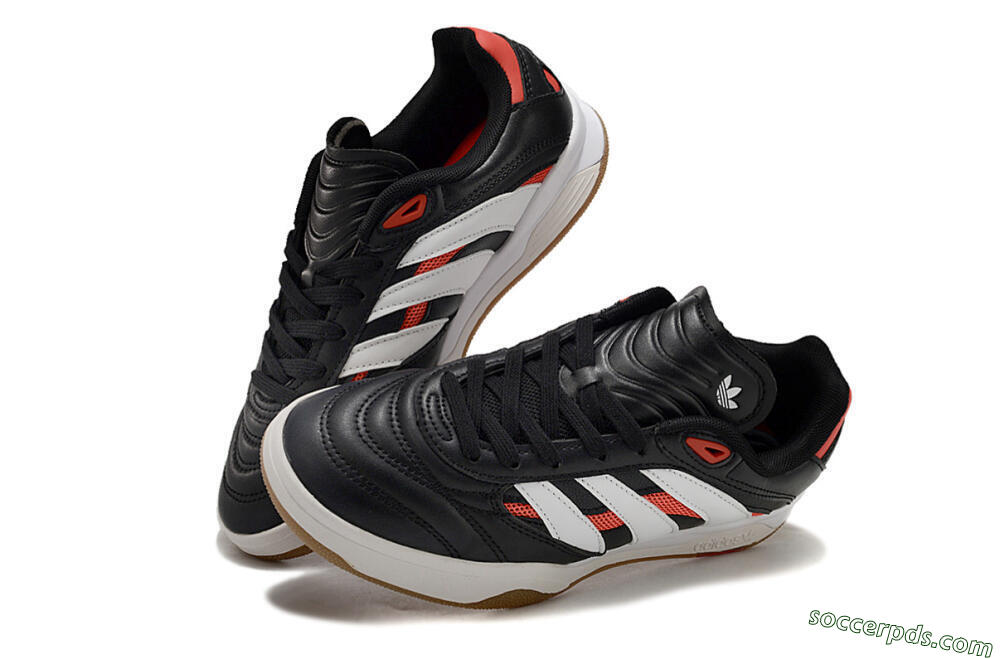 Adidas Predator Mundial IC Low-Tops Football Shoes - Black/White/Red 3