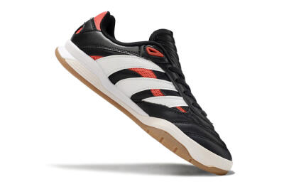 Adidas Predator Mundial IC Low-Tops Football Shoes - Black/White/Red