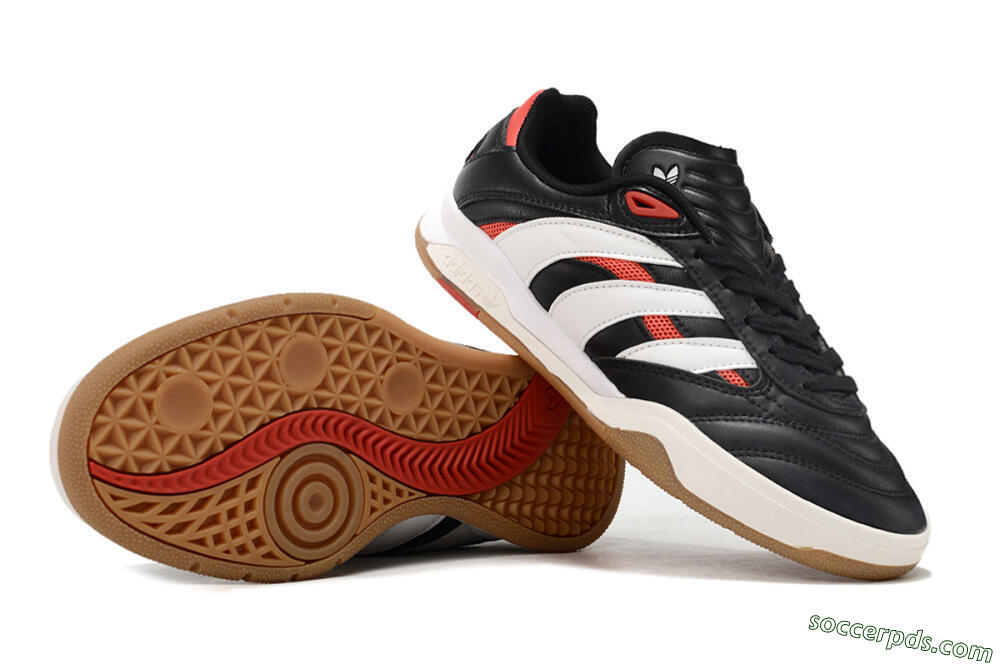 Adidas Predator Mundial IC Low-Tops Football Shoes - Black/White/Red 0
