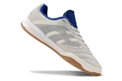 Adidas Predator Mundial IC Low-Tops Football Shoes - Grey/Blue/White