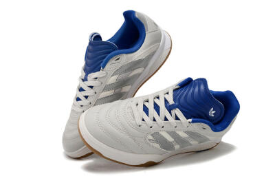 Adidas Predator Mundial IC Low-Tops Football Shoes - Grey/Blue/White