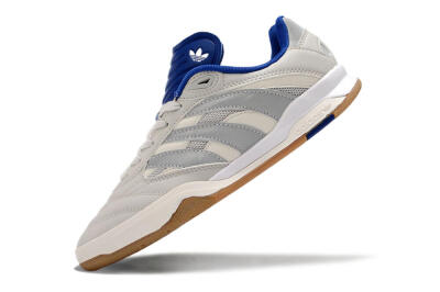 Adidas Predator Mundial IC Low-Tops Football Shoes - Grey/Blue/White