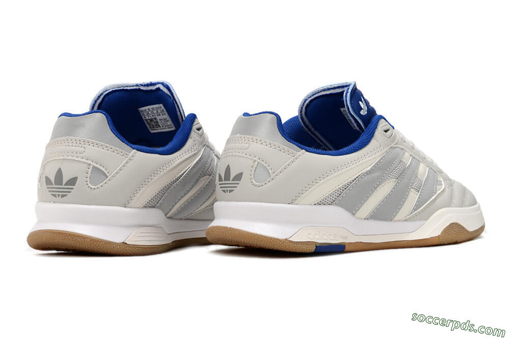 Adidas Predator Mundial IC Low-Tops Football Shoes - Grey/Blue/White 6
