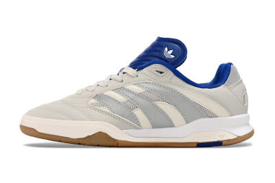 Adidas Predator Mundial IC Low-Tops Football Shoes - Grey/Blue/White