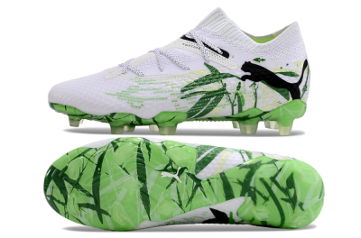 Puma Future 7 Ultimate FG Low-Tops Football Boots - White/Black/Green