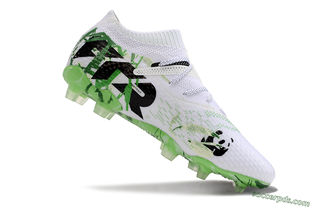 Puma Future 7 Ultimate FG Low-Tops Football Boots - White/Black/Green 5